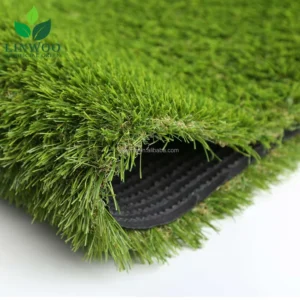 Eco Friendly Realistic Faux Grass Flame Retardant Synthetic Turf Artificial Lawn for Office Building Resort Area