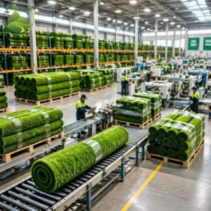 Eco friendly High Quality 40MM UV Resistant Leisure Landscape Green Carpet High Density Synthetic Turf Football Artificial Grass