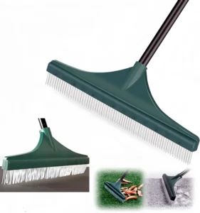 Extendable Lightweight Telescopic Handle Garden Tools Fake Grass Artificial Turf Rake for Artificial Grass