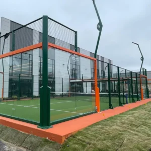 FIP CE Panoramic Padel Tennis Court with Tempered Glass, Wind Resistant, Indoor and Outdoor