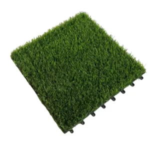 Factory Artificial Grass Turf Outdoor Interlocking DIY Mosaic Floor Tiles