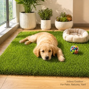 Factory Direct Woven Artificial Grass Dog Potty Pad Non Toxic Pet Training Mat for Balcony