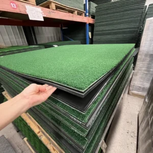 Factory Directly Sale 3D Driving Range Golf Practice Mat Green 1.5m X 1.5m Golf Training