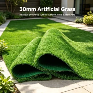 Factory Supply 30mm Artificial Lawn, PE Synthetic Grass Turf for Outdoor Landscaping, Balconies, Parks, and Kindergartens