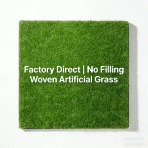 Factory Supply Non Infill Woven Artificial Turf Low Maintenance Synthetic Grass for Football Field