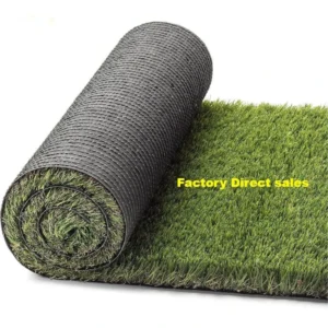 Factory’s Custom Density 15-60mm Olive Color Artificial Grass Rug High Quality PP Synthetic Turf for Football Sports