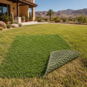 Fast-Drainage Mixed-Planting Artificial Grass with Open Backing for Sports Fields, Backyards and Landscapes