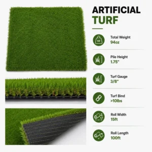 Fireproof 30mm Soft Eco Friendly Artificial Grass for Shopping Mall Display and Interior Design Realistic Looking Synthetic Turf