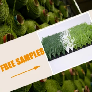 Fireproof 50mm PE Monofilament High Density Artificial Grass for Soccer Fields