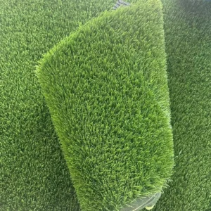 Fireproof Plastic Artificial Turf 20mm Green Landscaping Waterproof