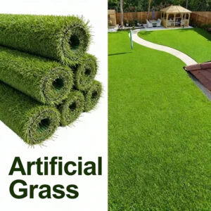 Fireproof UV-Resistant High-Density Realistic Artificial Grass for Garden Landscaping