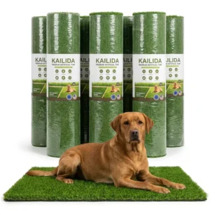 Fireproof Waterproof Plastic Pet Turf Mat 50mm Soft Patio Lawn for Indoor/Outdoor Puppy Play & Potty Areas