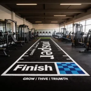 Fitness Turf Artificial Lawn Customized Logo Printed Scale Lines Durable Structure Factory Supply for Gym Training