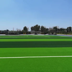 Flat Artificial Turf for Gateball and Badminton Courts with Uniform Ball Speed, PP+PE Material