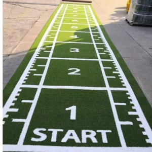 Flex Turf 15mm Eco-Friendly PE PP Backing Durable Artificial Gym Grass for Workout Surface with 8-Year Warranty