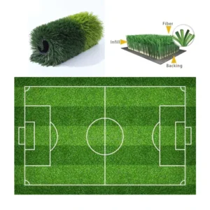 Football Grass 50mm Pile Height Artificial Grass Fence Soccer Artificial Turf Grass Football Grass Artificial