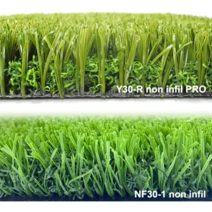 Football Turf Football Artificial Grass System No Crumb Rubber No Fill 30mm Turf Grass