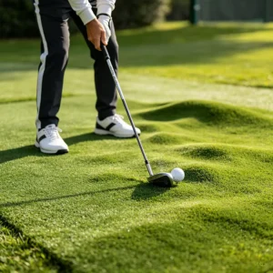 Four Tone Artificial Grass Lawn Roll Realistic Mixed Green Turf for Golf Course and Landscape Design