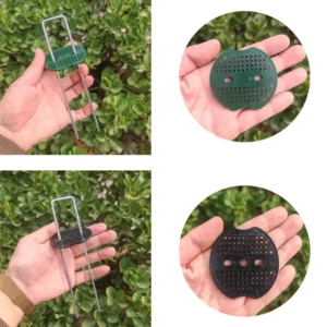 Galvanized Green 6 Inch U-Shaped Turf Nails for Installing Artificial Grass in Gardens and Greenhouses