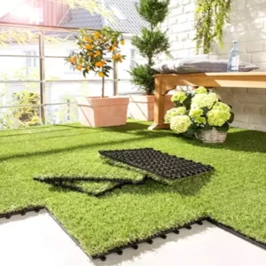 Garden Artificial Grass Interlocking Tiles