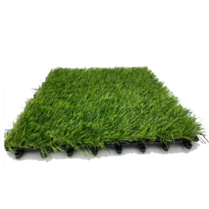 Garden WPC Interlocking Artificial Grass Decking Tiles