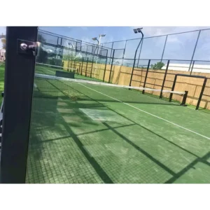 Global University Campus Green Artificial Turf Lighting System Durable Professional Padel Court