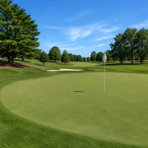 Golf Course Artificial Grass 15mm 12mm for Golf Tee Fringe Rough Area Synthetic Grass Turf Commercial Golf Facility