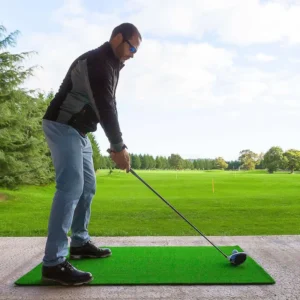 Golf Hitting Mat Artificial Turf Driving Range Practice Mat Swing Training Turf Durable Heavy Duty