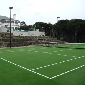 Grass Export Artificial Grass 10mm Sports Turf Tennis Court Carpet Green 10~15 Days 3/16 Inch 6~8 Years SBR Latex 25/10cm