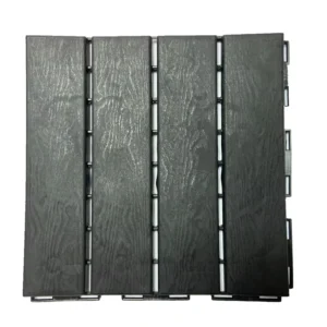 Gray Interlocking Garden Path Tiles Outdoor Decorative Floor
