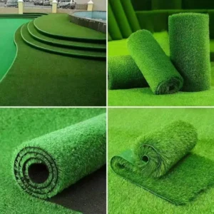 Green High-Density Plastic Artificial Turf Carpet for Balcony Outdoor Decoration