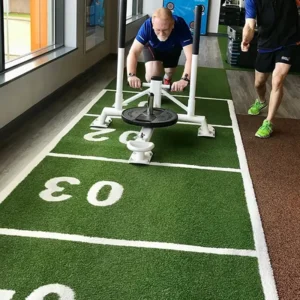 Green Infill Synthetic Turf Mat for Gym Fitness Floor and Round Track