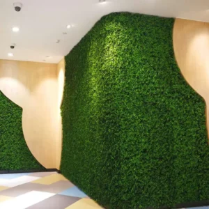 Green Outdoor Artificial Grass Wall Plastic Plant