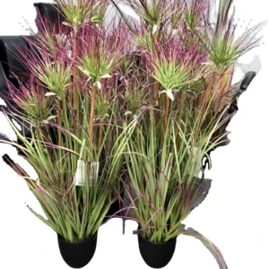 Green Plastic Artificial Onion Grass 90cm for Home or Office Decoration and Duck Blind