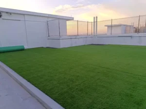Green UV Resistant Synthetic Grass Turf Carpet for Roofs