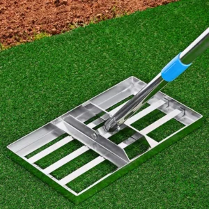 Ground Black Lawn Leveling Plate Rake Effort Saving Lawn Leveler Tool for Yard Backyard Garden Golf Course Farm Pasture