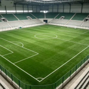 Heavy Duty S Shape Eco Friendly Sports Artificial Grass Weather Resistant Customizable Long Warranty Synthetic Turf for School