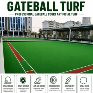 High Density 15mm Artificial Putting Green Turf for Golf Course Gateball Court Playground Landscape