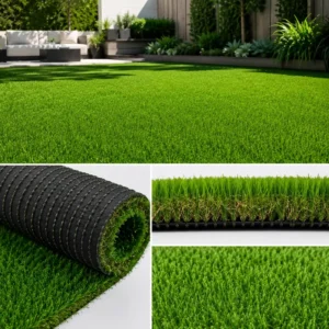 High Density 30mm Soft Eco Friendly Hypertonic Water Resistant Landscape Grass Hotel Entrance Curb Appeal Synthetic Turf Carpet
