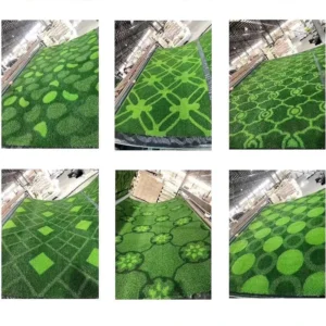 High-Density 3D Artificial Grass Turf for Playground, Lawn, Garden, Floor, and Wall Decoration