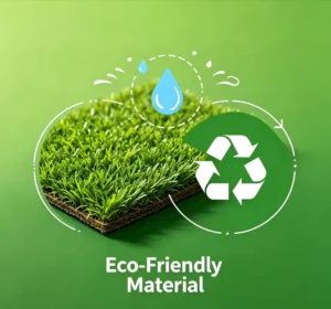High-Density 50mm Artificial Grass Tiles for Indoor and Outdoor Soccer Fields, Synthetic Turf, Anti-UV, Wear Resistant