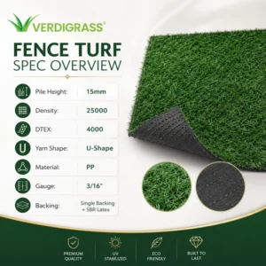 High Density Artificial Hedge Wall Panel 15mm Soft PP UV Protected Green Privacy Fence for Garden