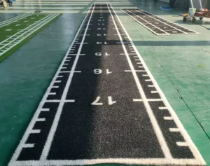 High Density Artificial Training Track with Scale Lines Anti Slip Custom Logo for Gym Fitness