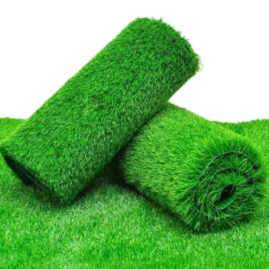 High Density Artificial Turf Green Plastic Mat for Outdoor Decoration Lawn Carpet Balcony Kindergarten Use 30mm Pile Height
