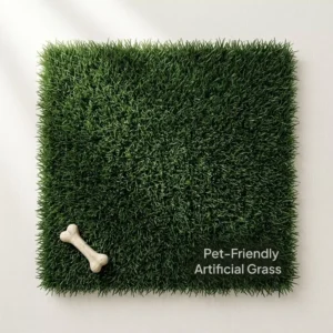 High Density Durable Synthetic Grass Mat Fast Drainage Artificial Grass Pad for Dogs Indoor Outdoor Use