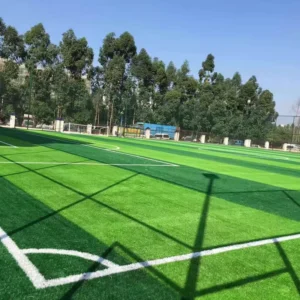 High Density Fireproof Waterproof UV Resistant 60mm Artificial Grass Turf for School Playgrounds and Sports Fields
