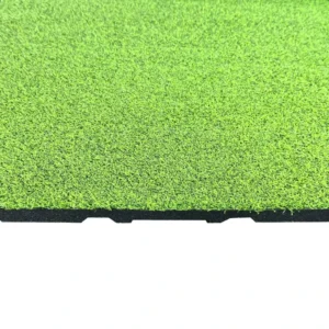 High Density Interlocking Artificial Grass Mat 20mm Fire Resistant Eco Friendly Wear Resistant Water Permeable Backyard Outdoor