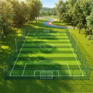 High Density Non Filling Football Artificial Grass Soccer Field No Filling Synthetic Turf Football Artificial Grass