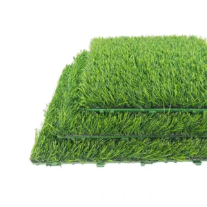 High-Density Portable Indoor Outdoor Interlocking Artificial Grass Flooring Tiles
