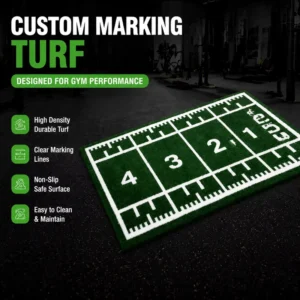 High Density Rainbow Synthetic Gym Turf Customizable High Quality Fitness Oriented Artificial Grass Easy Installation for Gyms
